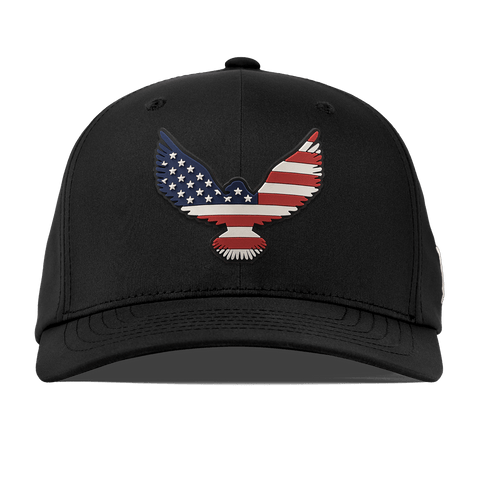 Freedom Eagle PVC Flexfit Performance Fitted Black