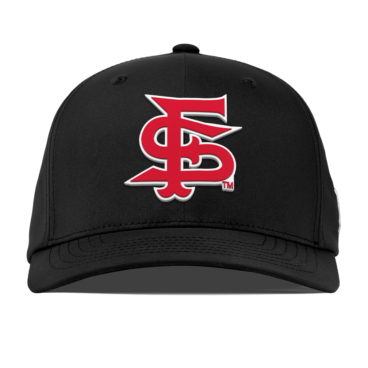 Fresno State University "Fresno State Stacked" Flexfit Performance Fitted Black