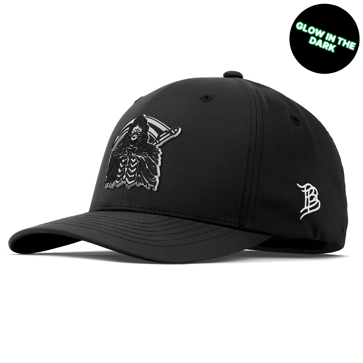 Grim Reaper Glow Flexfit Performance Fitted Black