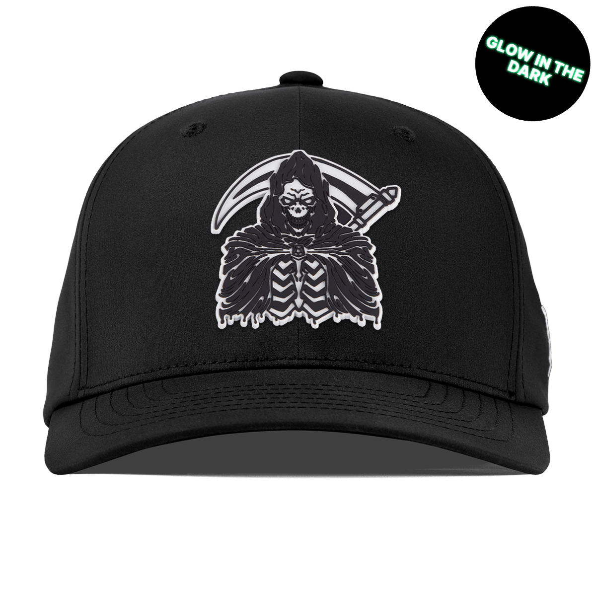 Grim Reaper Glow Flexfit Performance Fitted Black