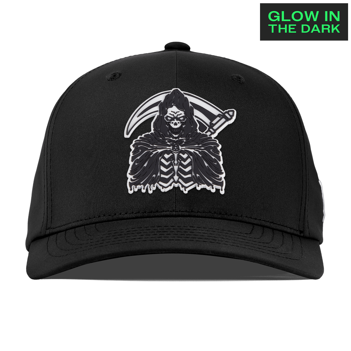 Grim Reaper Glow Flexfit Performance Fitted Black