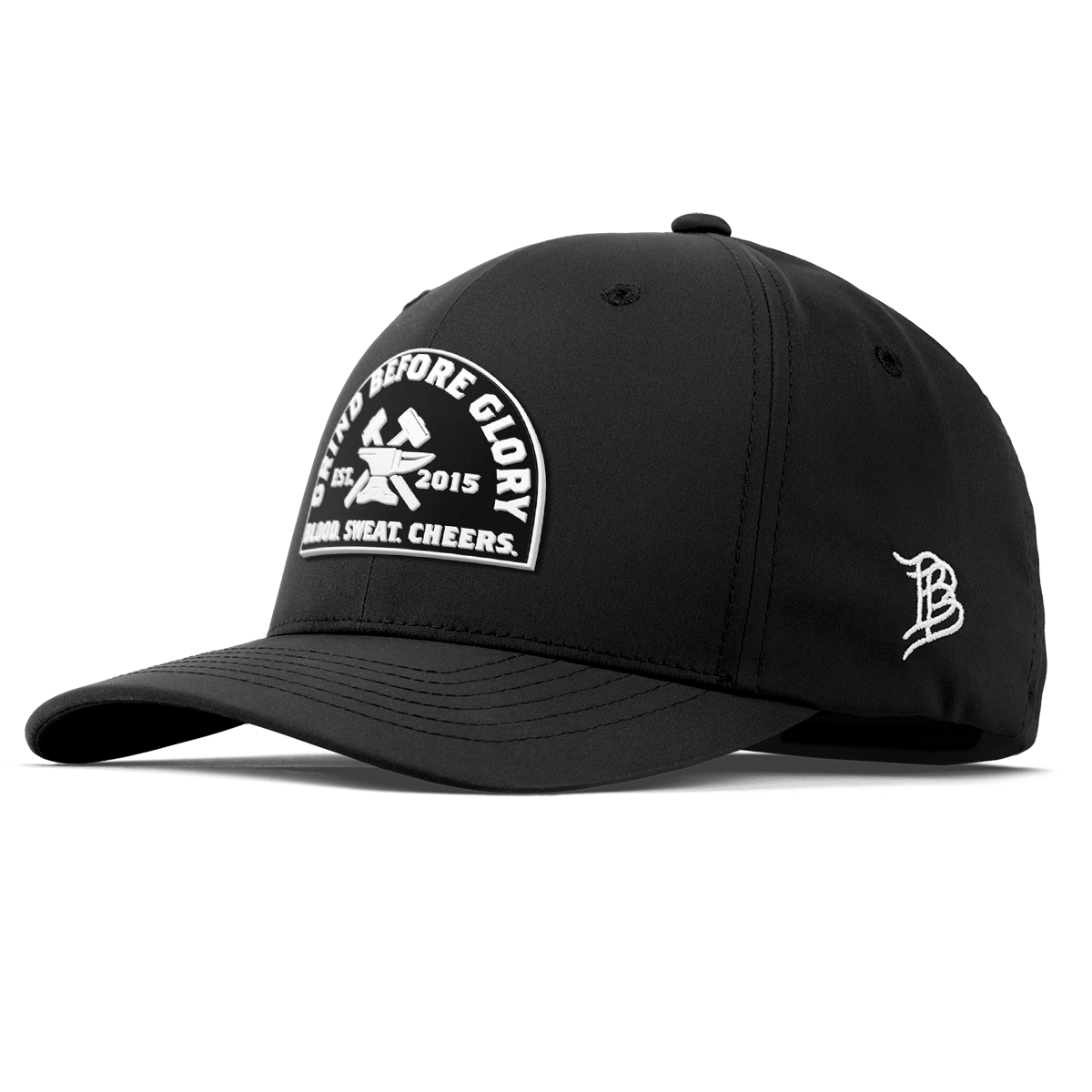 Grind Before Glory Flexfit Performance Fitted Black