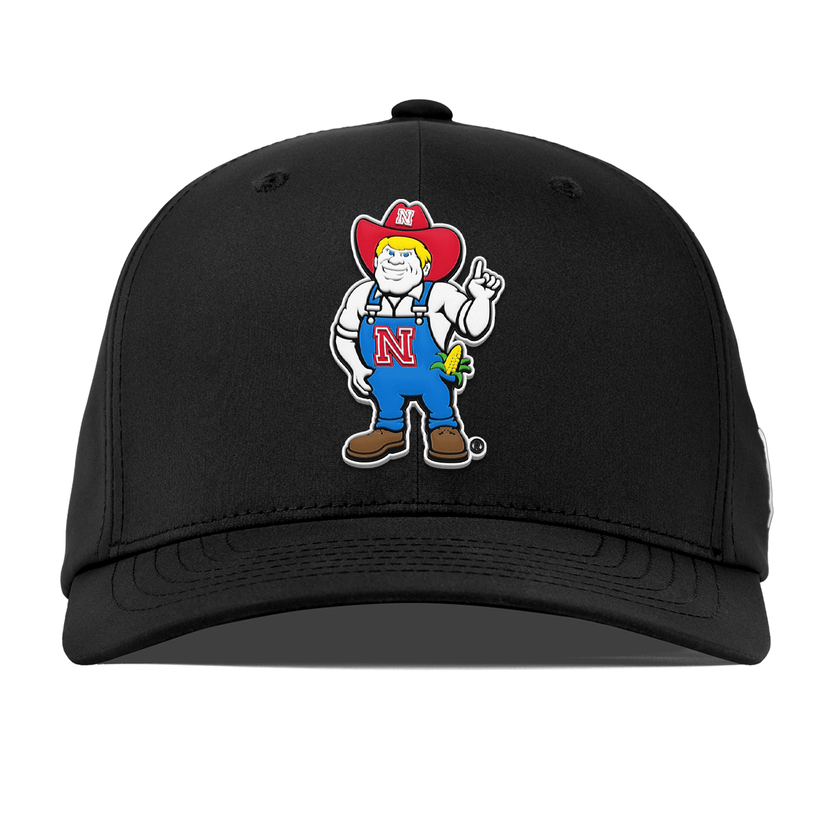 University of Nebraska "Herbie" Flexfit Performance Fitted Black