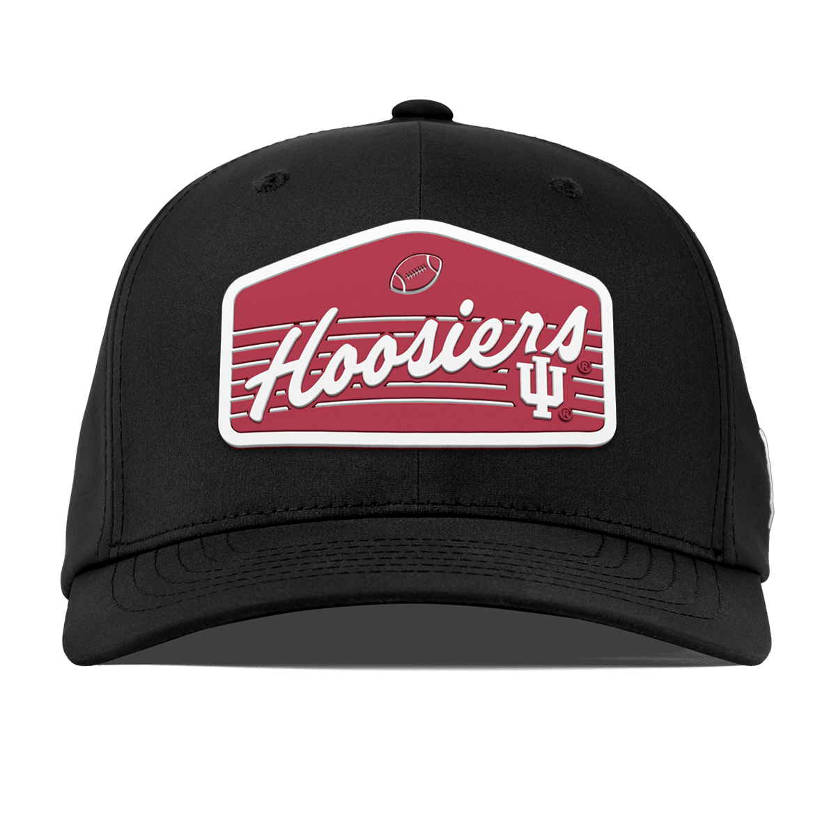 Indiana University "Hoosiers Football" Flexfit Performance Fitted Black