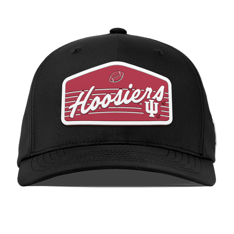 Indiana University "Hoosiers Football" Flexfit Performance Fitted Black