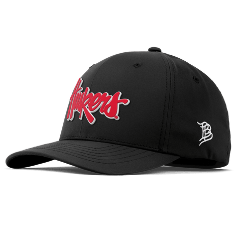 University of Nebraska "Huskers Script" Flexfit Performance Fitted Black