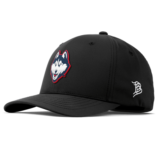 University of Connecticut "Huskies Mascot" Flexfit Performance Fitted Black