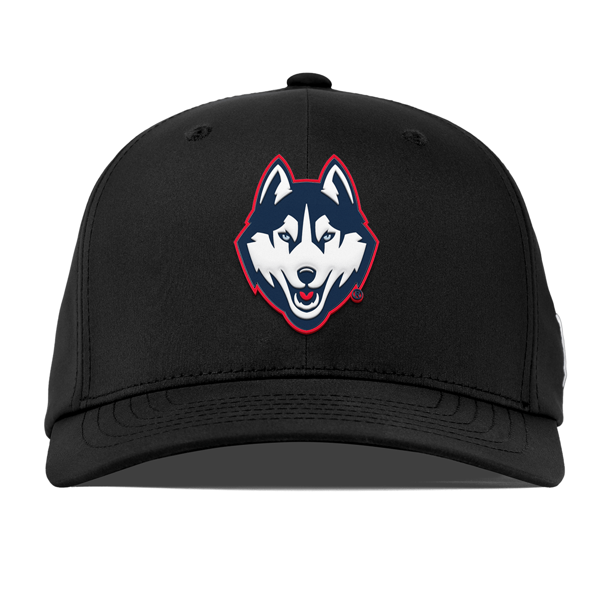 University of Connecticut "Huskies Mascot" Flexfit Performance Fitted Black