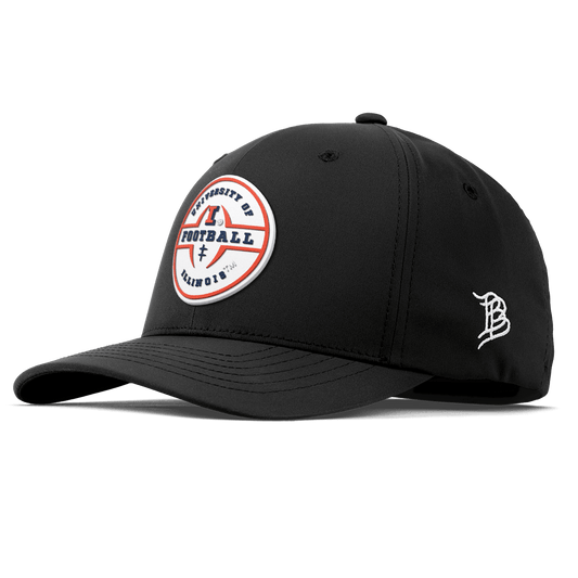 University of Illinois "Illinois Football Legacy" Flexfit Performance Fitted Black Black