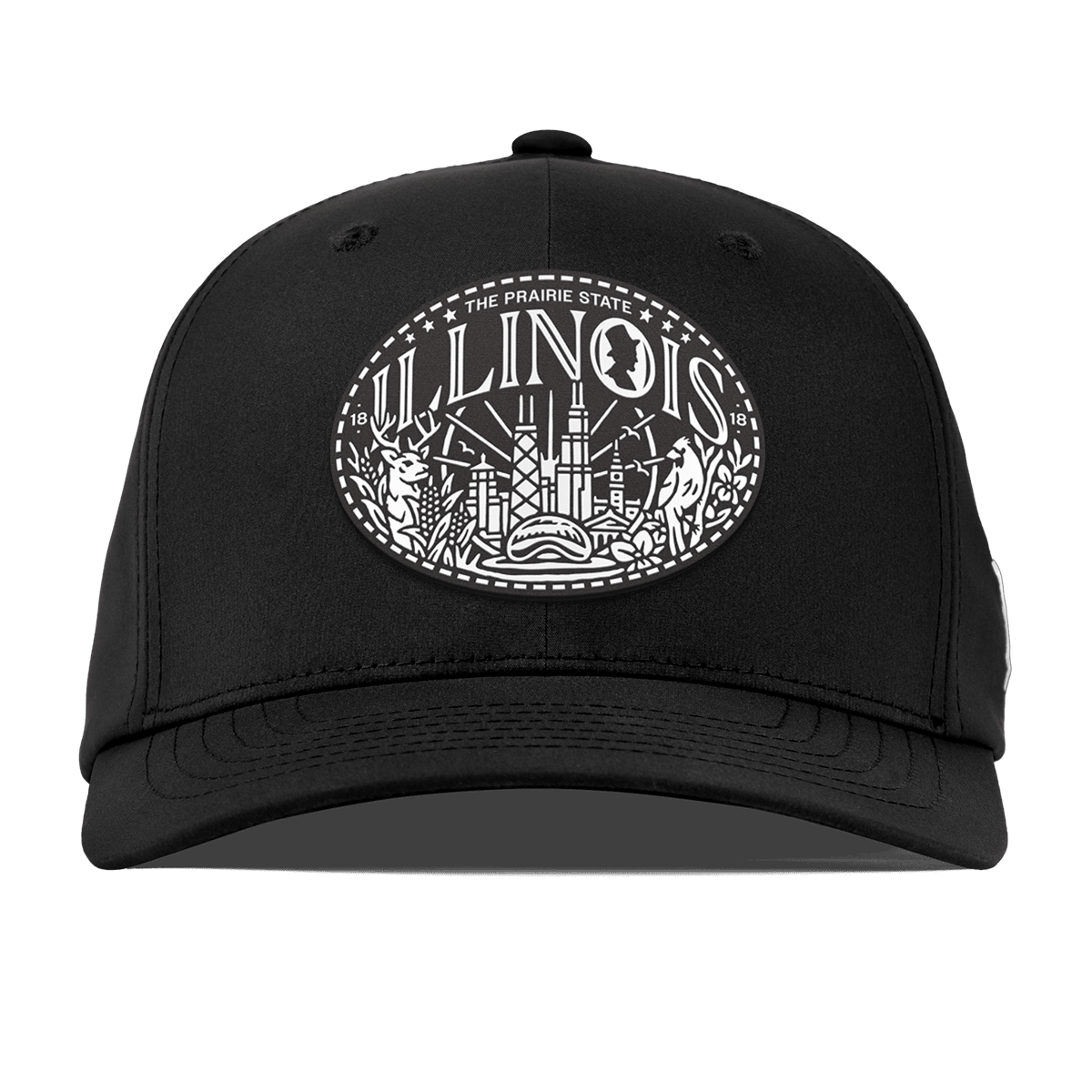 Illinois Traveler Flexfit Performance Fitted Black