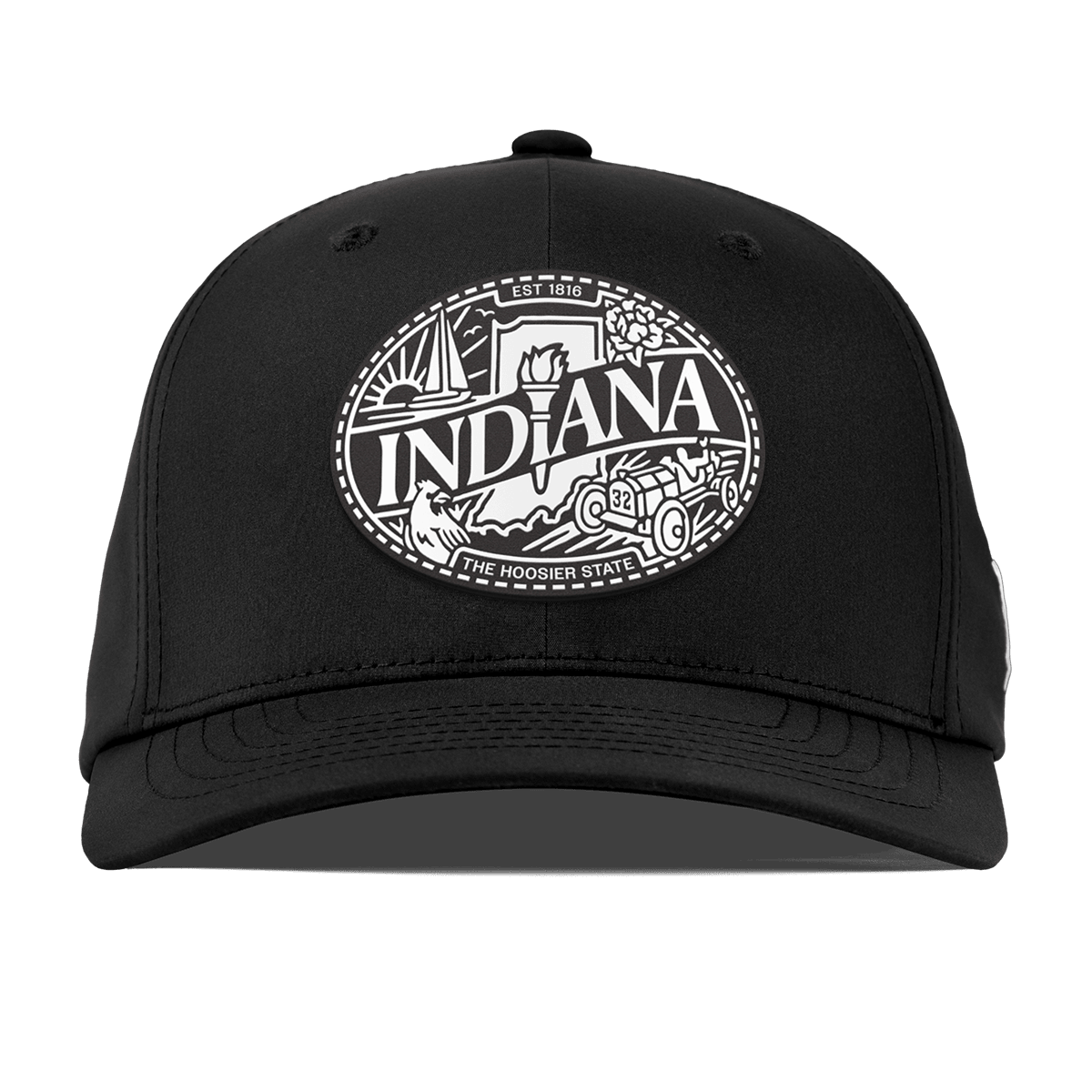 Indiana Traveler Flexfit Performance Fitted Black