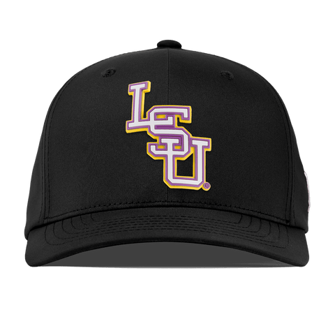 Louisiana State University "LSU Baseball White" Flexfit Performance Fitted Black