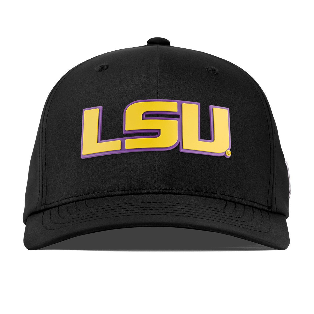Louisiana State University "LSU Gold Block" Flexfit Performance Fitted Black