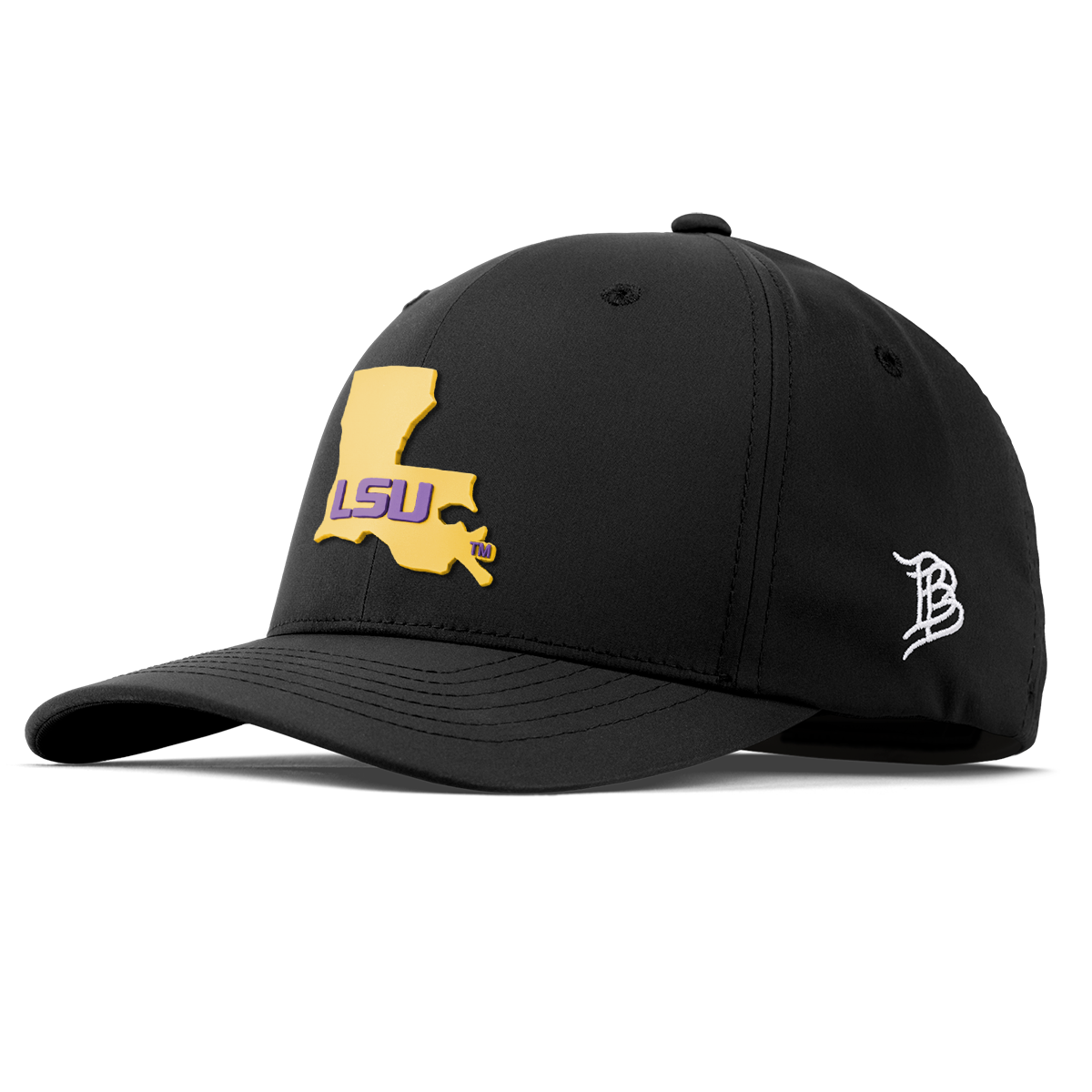 Louisiana State University "LSU Gold State" Flexfit Performance Fitted Black