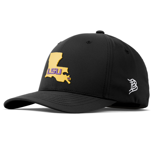 Louisiana State University "LSU Gold State" Flexfit Performance Fitted Black