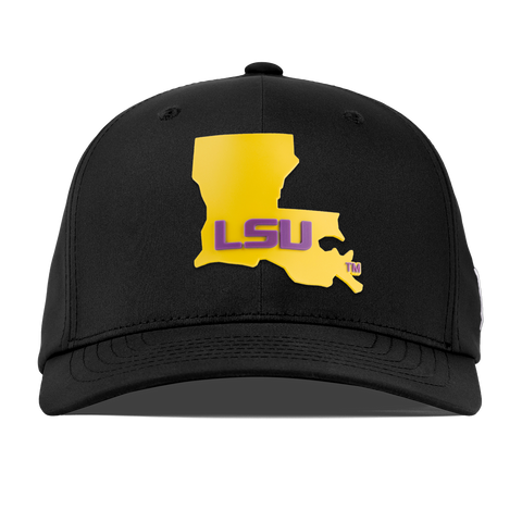 Louisiana State University "LSU Gold State" Flexfit Performance Fitted Black