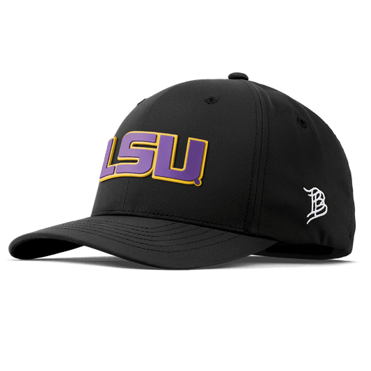 Louisiana State University "LSU Purple Block" Flexfit Performance Fitted Black