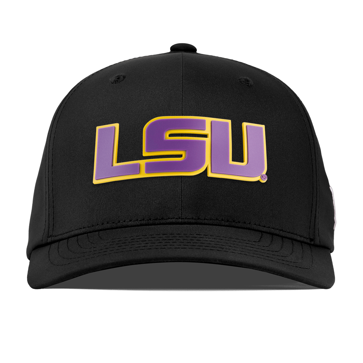 Louisiana State University "LSU Purple Block" Flexfit Performance Fitted Black