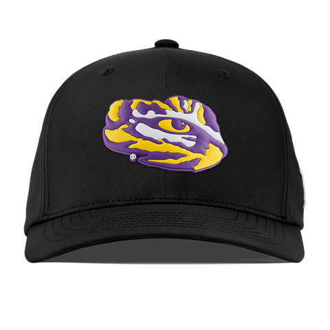 Louisiana State University "LSU Tiger Team Logo" Flexfit Performance Fitted Black