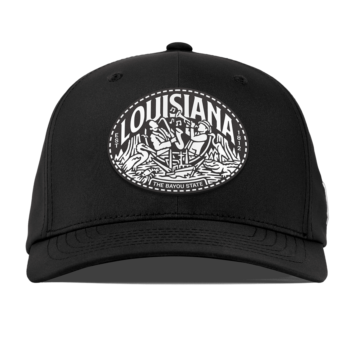 Louisiana Traveler Flexfit Performance Fitted Black