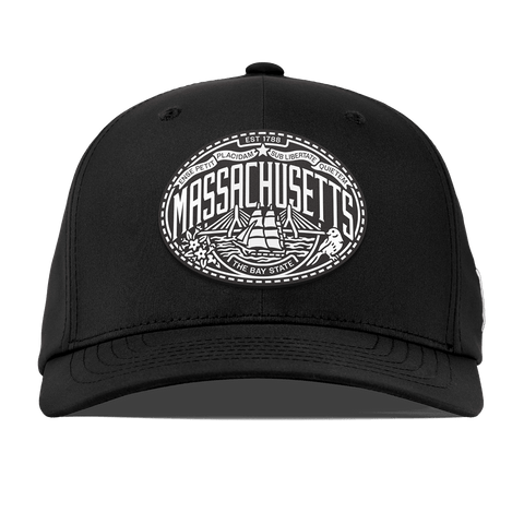 Massachusetts Traveler Flexfit Performance Fitted Black