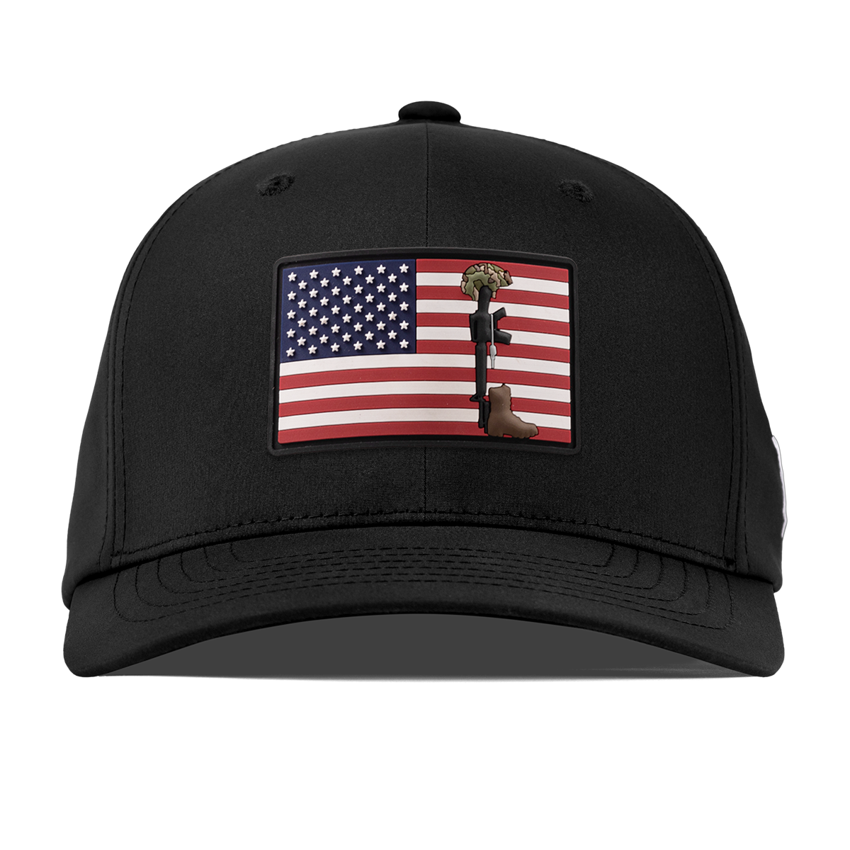 Memorial PVC Flexfit Performance Fitted Black