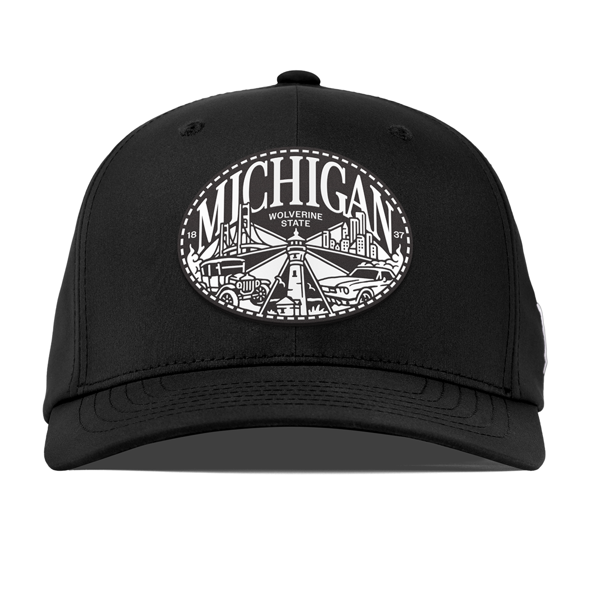 Michigan Traveler Flexfit Performance Fitted Black