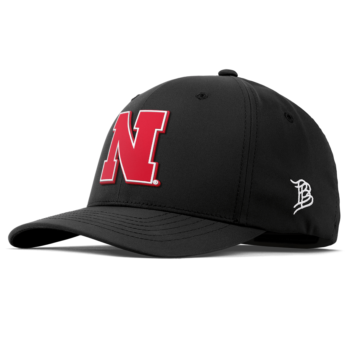 University of Nebraska "Nebraska Team Logo" Flexfit Performance Fitted Black