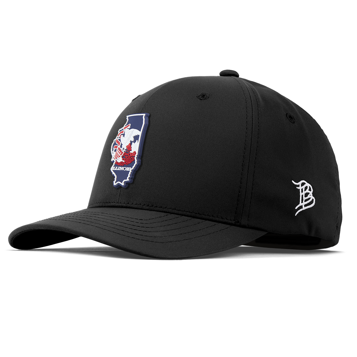 Illinois Patriot Series Flexfit Performance Fitted Black