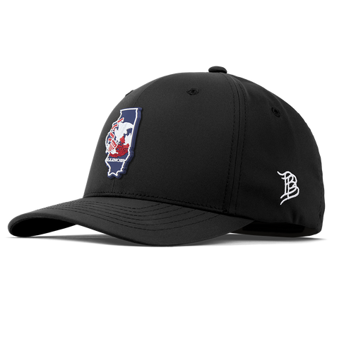 Illinois Patriot Series Flexfit Performance Fitted Black