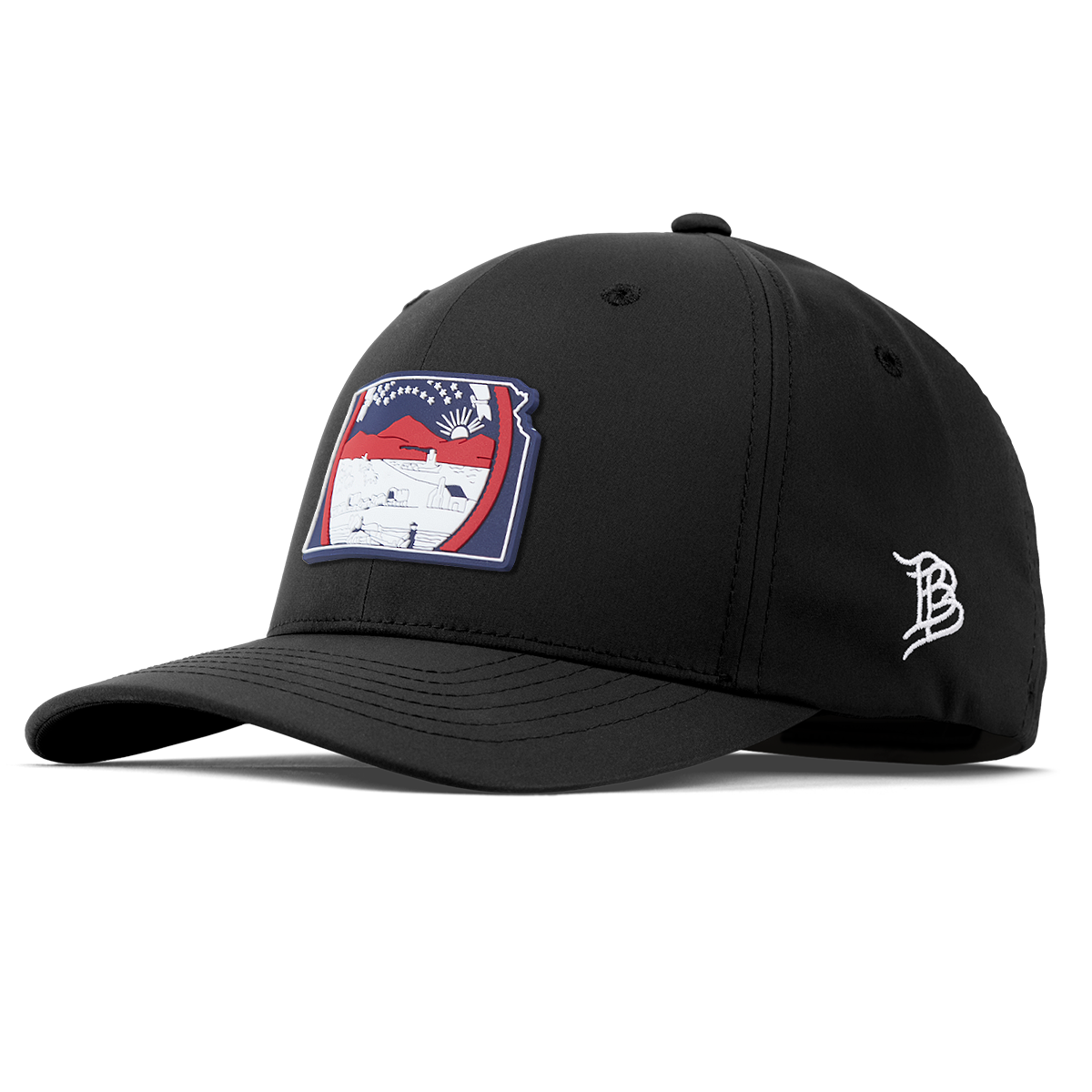 Kansas Patriot Series Flexfit Performance Fitted Black