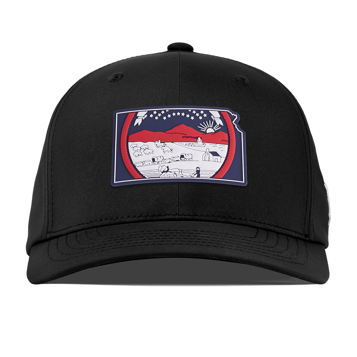 Kansas Patriot Series Flexfit Performance Fitted Black