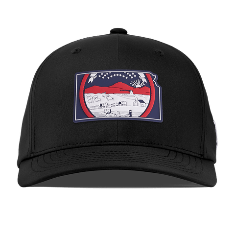 Kansas Patriot Series Flexfit Performance Fitted Black