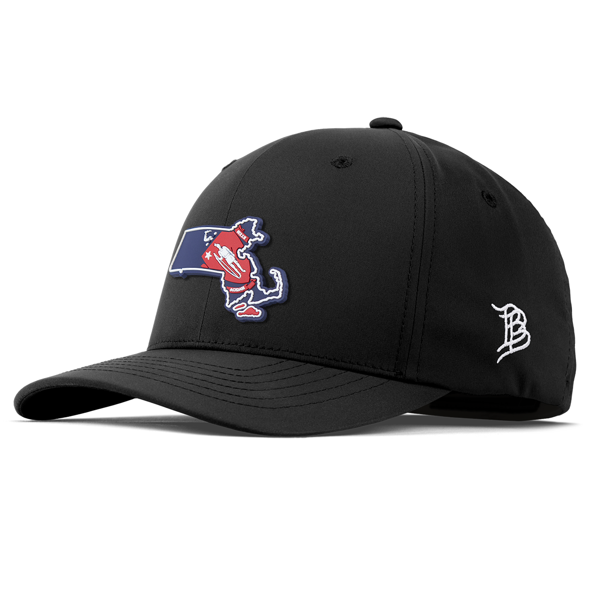 Massachusetts Patriot Series Flexfit Performance Fitted Black