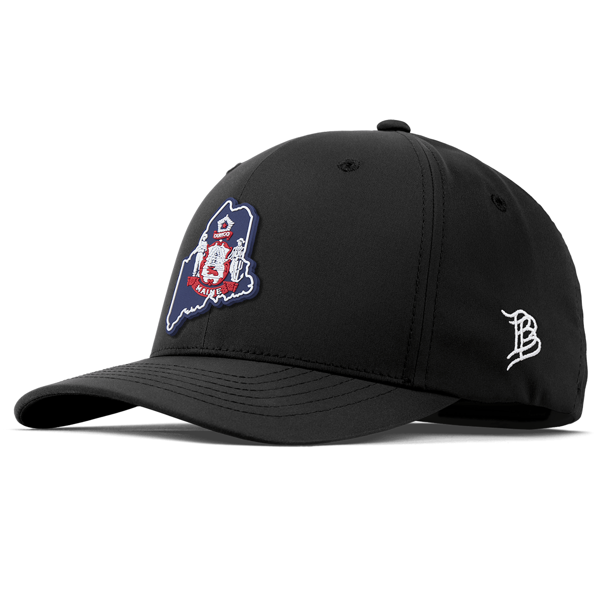 Maine Patriot Series Flexfit Performance Fitted Black