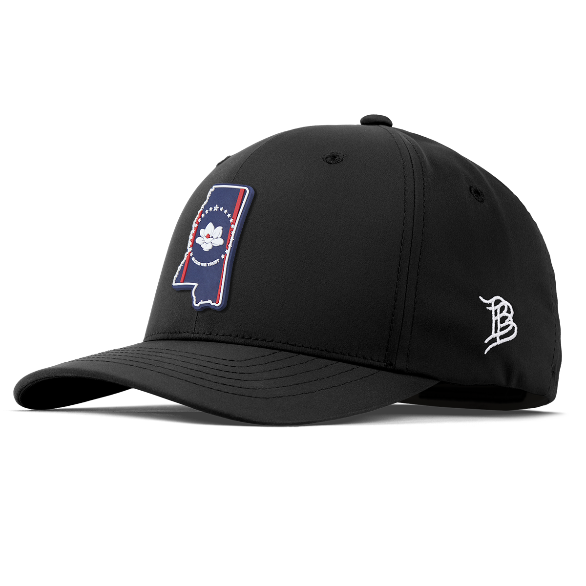 Mississippi Patriot Series Flexfit Performance Fitted Black