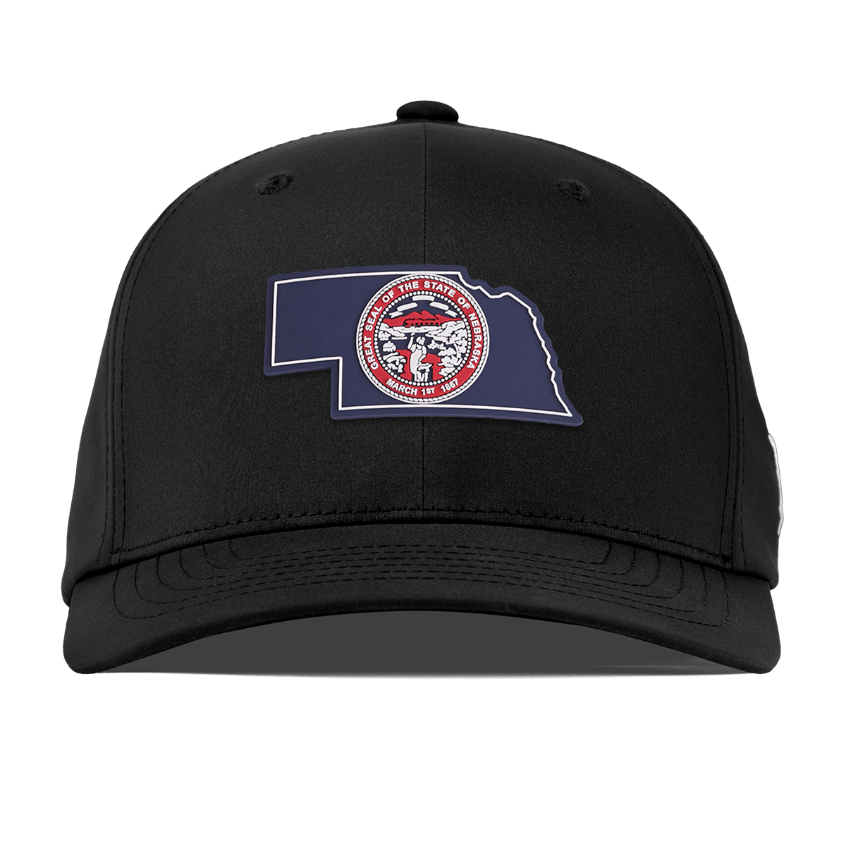 Nebraska Patriot Series Flexfit Performance Fitted Black