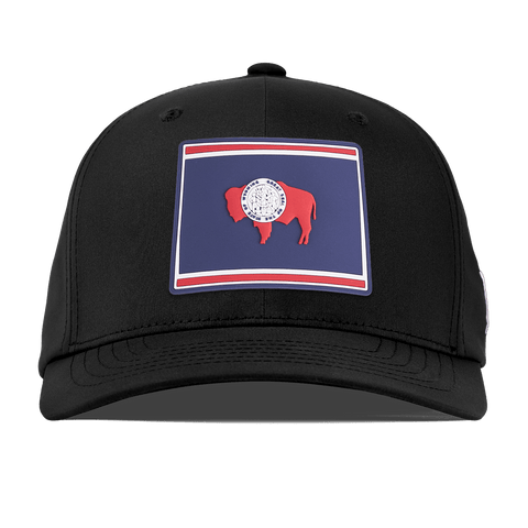 Wyoming Patriot Series Flexfit Performance Fitted Black