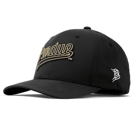 Purdue University "Purdue Script" Flexfit Performance Fitted Black
