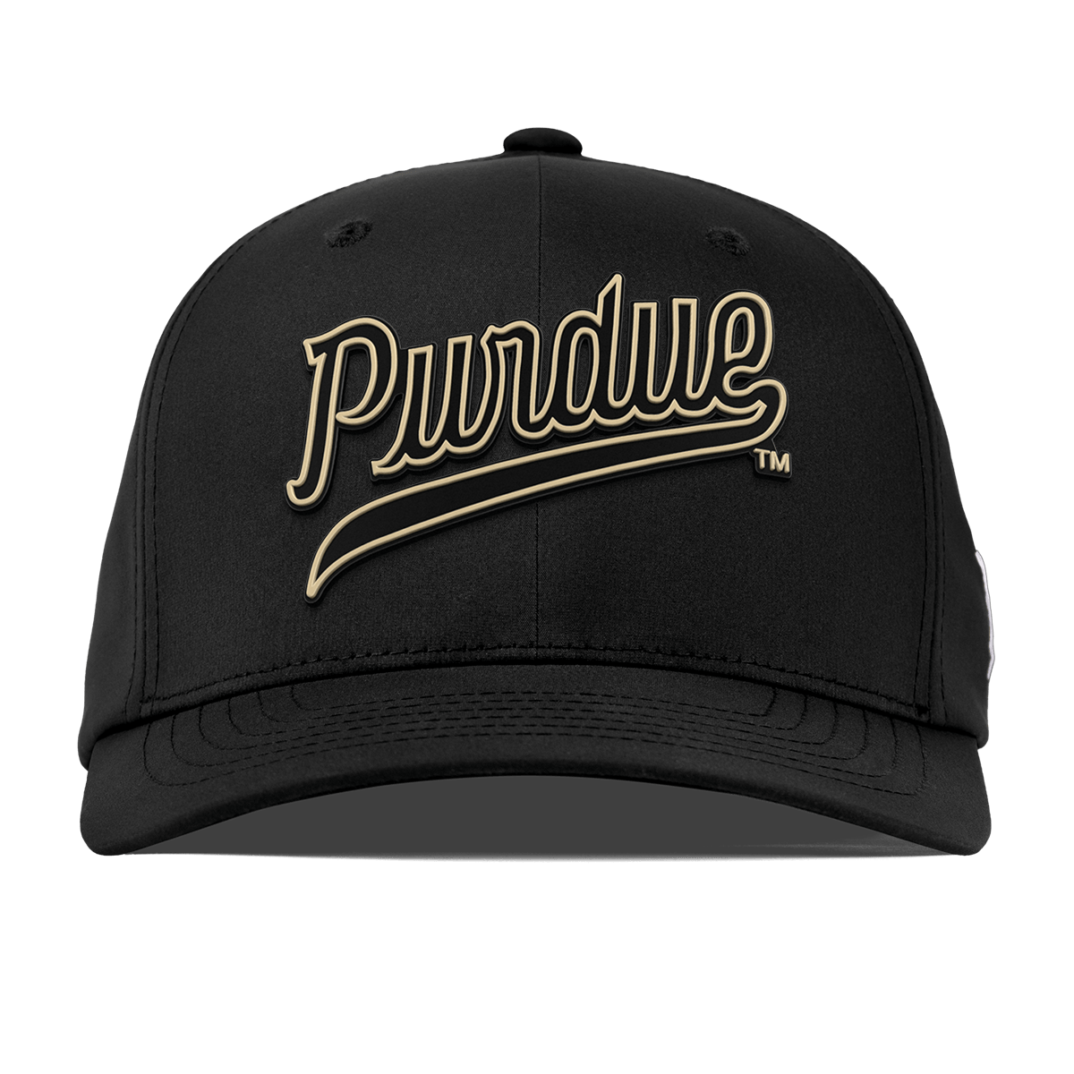 Purdue University "Purdue Script" Flexfit Performance Fitted Black