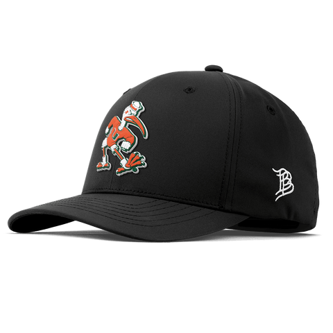 University of Miami "Sebastian the Ibis" Flexfit Performance Fitted Black