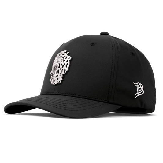 Sleep When You're Dead Skull Flexfit Performance Fitted Black