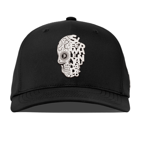Sleep When You're Dead Skull Flexfit Performance Fitted Black