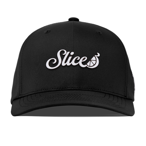 Sliced Script Flexfit Performance Fitted Black