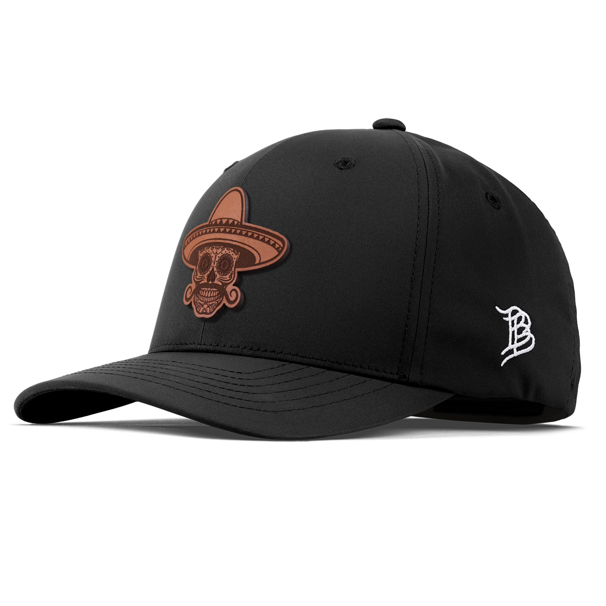 Sombrero Skull Flexfit Performance Fitted Black