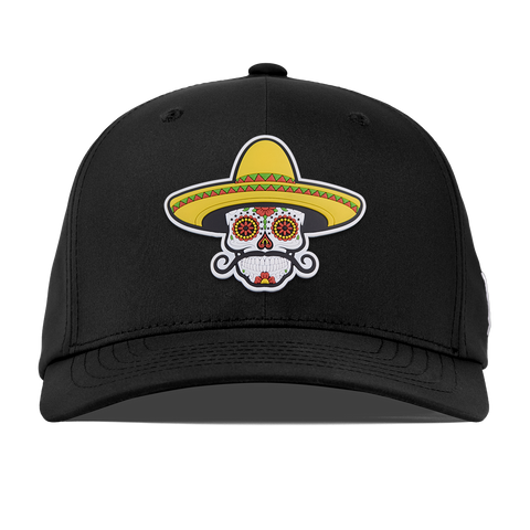 Sombrero Skull PVC Flexfit Performance Fitted Black