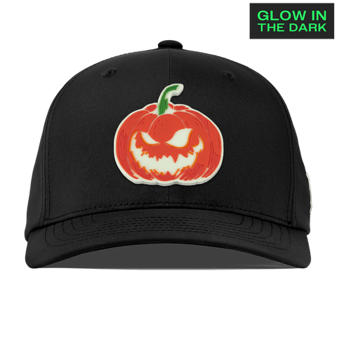 Jack-O-Lantern Glow Flexfit Performance Fitted Black