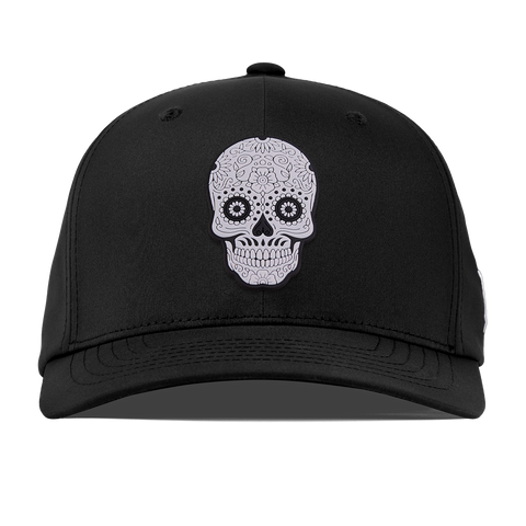 Sugar Skull PVC Flexfit Performance Fitted Black