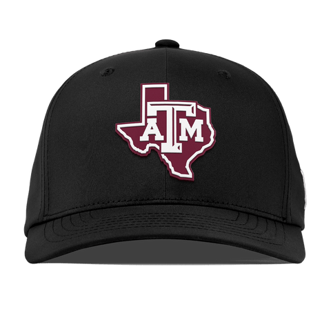 Texas A&M University "Texas A&M Outline" Flexfit Performance Fitted Black