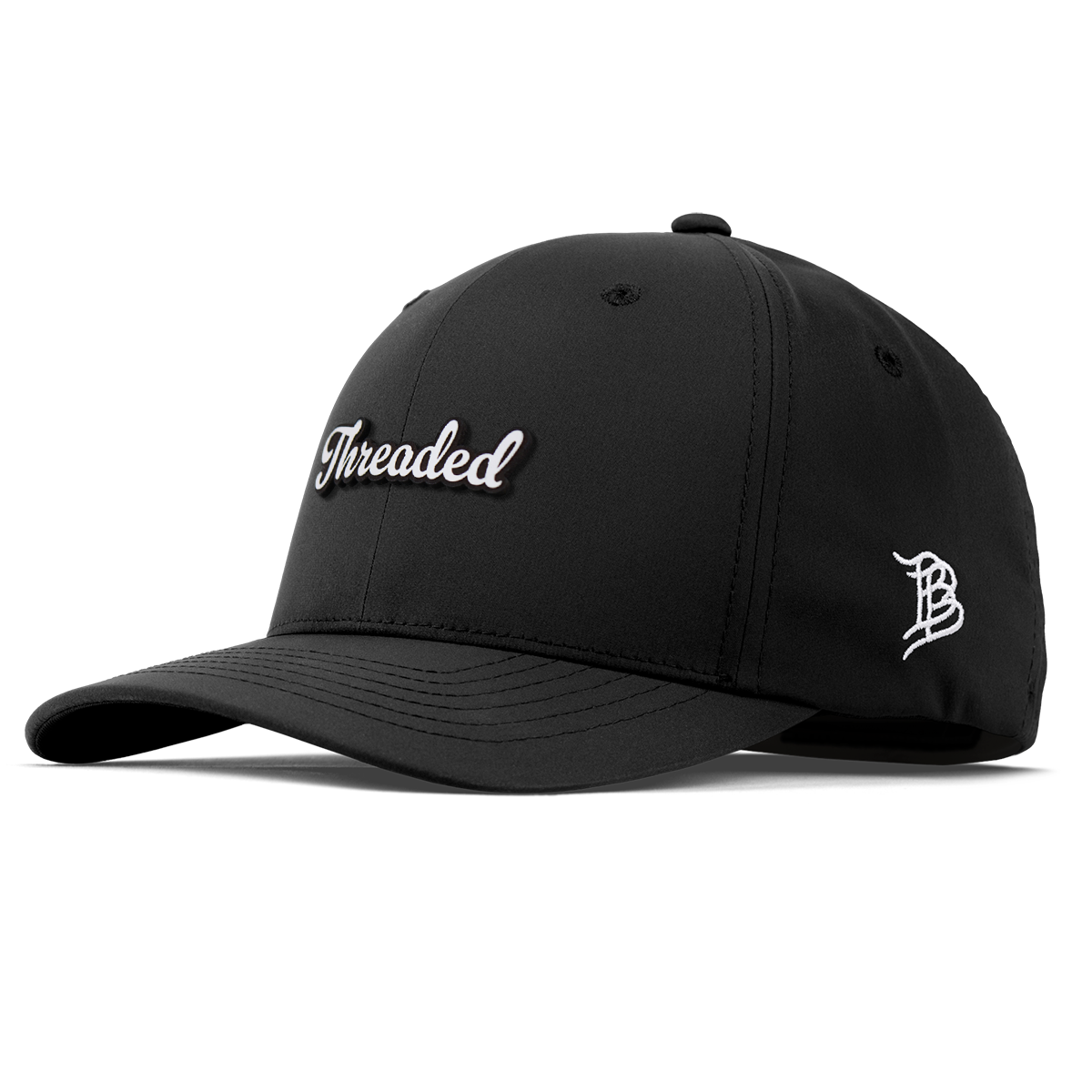 Threaded Script Flexfit Performance Fitted Black